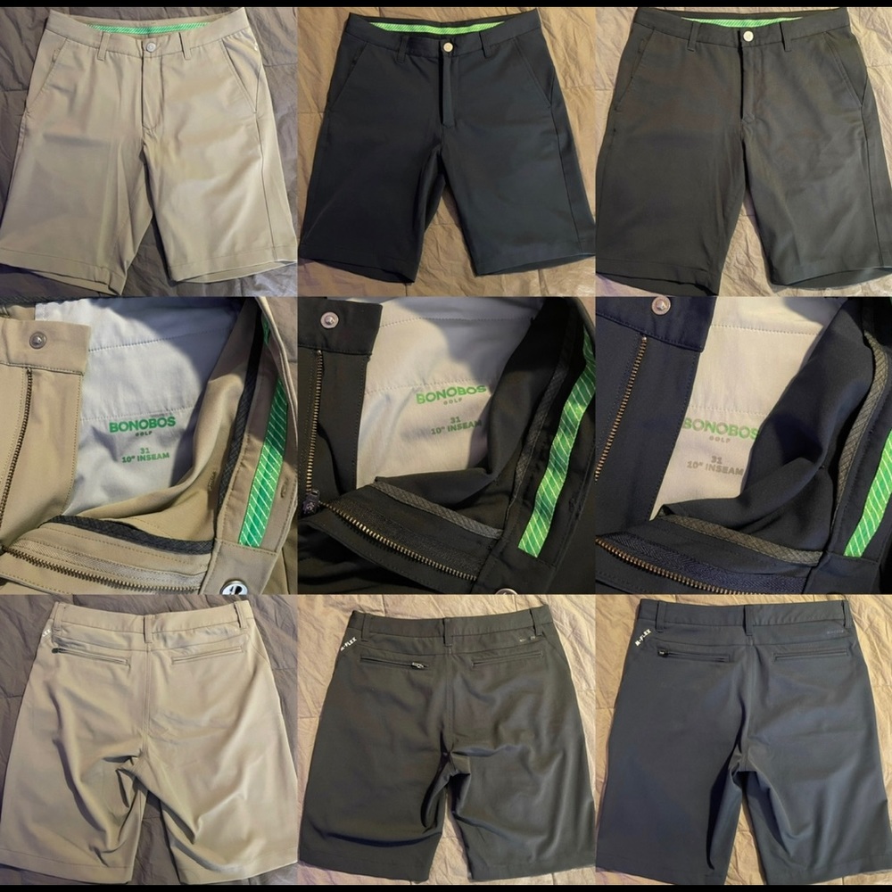 Bonobos golf shorts 31” with 10” inseam